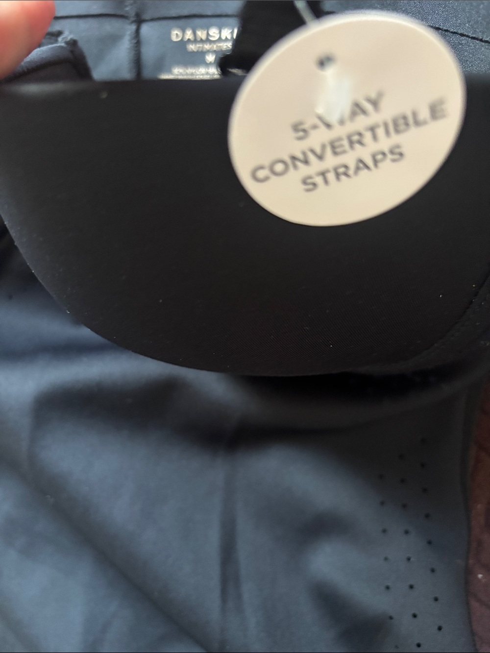 ❤️NWT Danskin Black Supportive Bodysuit with 5-Way Convertible Straps Medium - Picture 6 of 6